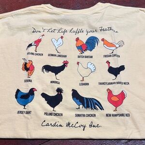 Comfort Colors Cream Chicken Pocket Tee